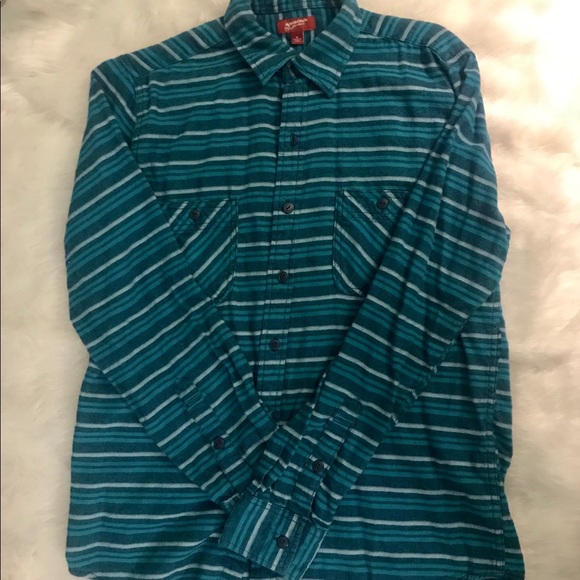 Arizona Jeans Men’s Blue Cotton Flannel - Picture 1 of 4